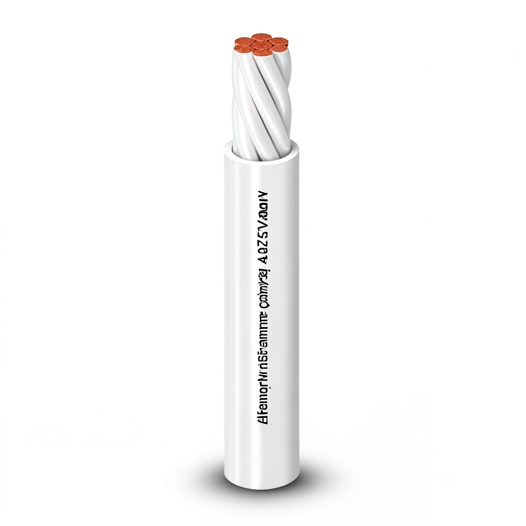 Electrical Stranded Wire 10mm 450/750V Copper Conductor 1.43mm Diameter PVC Insulation, White | Al Fanar