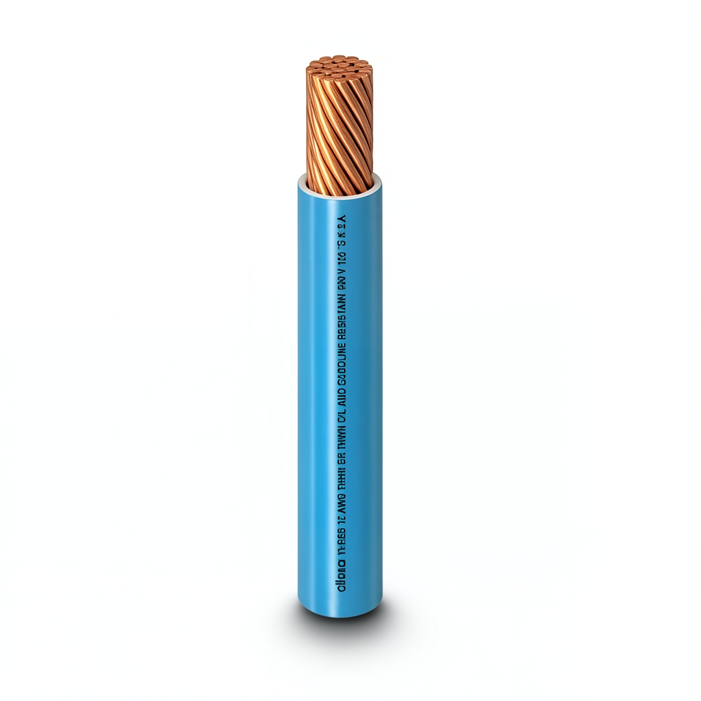 THHN/THWN Copper Cable PVC 105°C Insulation 2.08 mm² 600 Volt 500 Feet Blue | Al Fanar