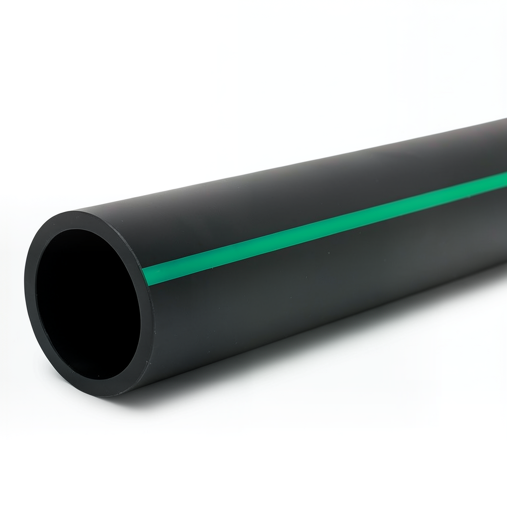 HDPE Plastic Pipe 6 Bar Pressure PE 80 Outer Diameter 630 mm SDR 22 Black