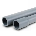 UPVC Pipes Sewage System Nominal Pressure 10 Bar OD 250 mm Thickness 11.9 mm Gray