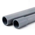 UPVC Pipes Sewage System Nominal Pressure 10 Bar Outside Diameter 225 mm Thickness 10.8 mm Gray