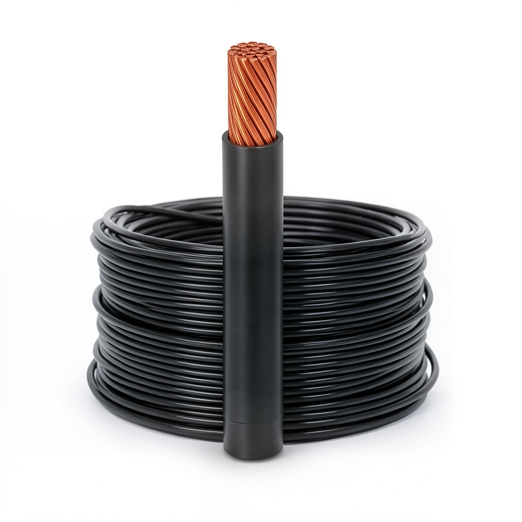 كابل نحاس THHN/THWN عزل PVC 105°C مقاس 2.08 مم² قطر 2.9 مم 600 فولت طول 300 قدم أسود | شركة الفنار