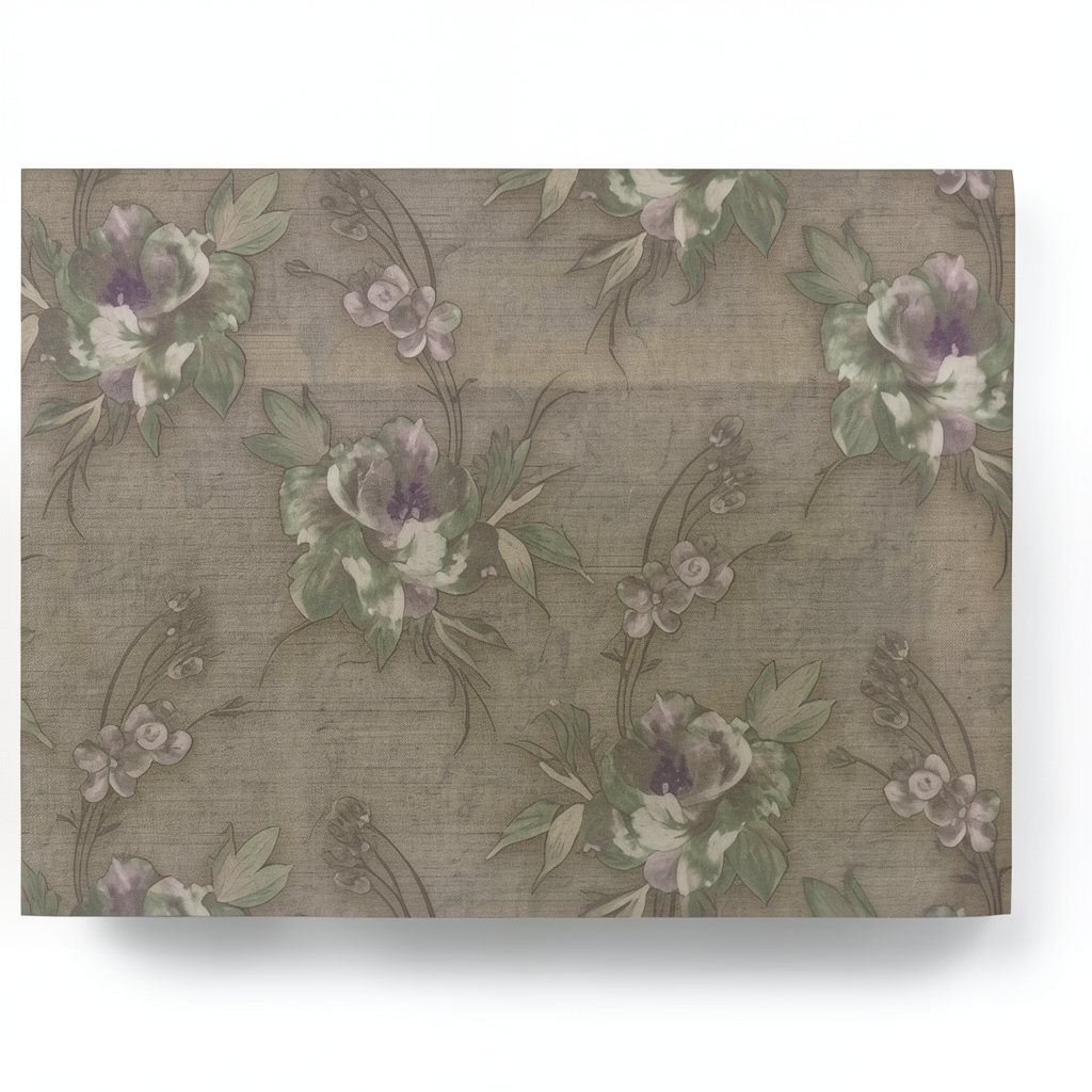 Italian Wallpaper Dark Beige Floral Design 10mx0.73m, Model 81130