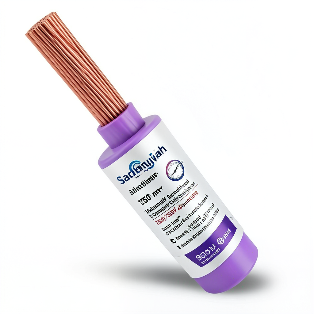 150 mm² Stranded Electrical Wire 450/750V Copper Conductor PVC 70°C Purple | Asharqiyah Cables Company for Industry