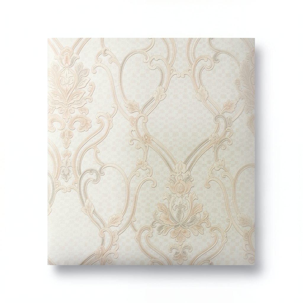 Italian Wallpaper Classic Design 10m x 1.06m, Pale Beige