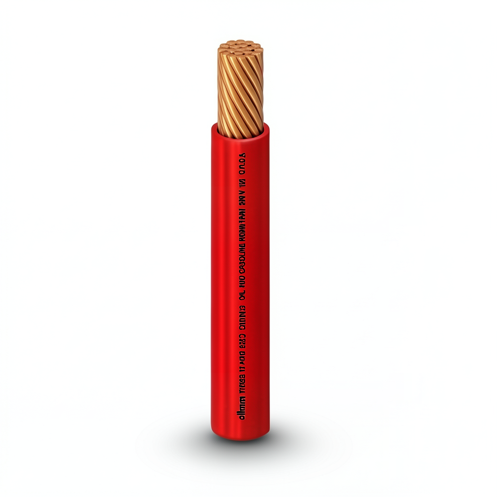 كابل نحاس THHN/THWN معزول PVC 105 درجة مئوية 1.31 مم² 600 فولت 250 قدم أحمر PVC 105 | شركة الفنار