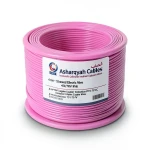 سلك كهرباء مجدول 4 ملم² 450/750 فولت، موصل نحاس، عزل PVC 70°C، لون زهري | شركة كابلات الشرقية للصناعة