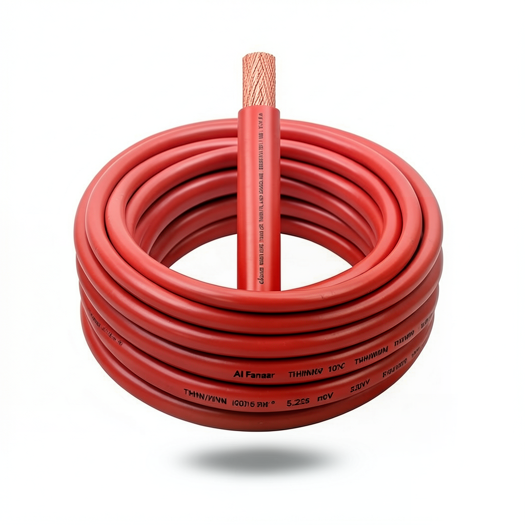 THHN/THWN Copper Cable PVC 105°C Insulation 5.26 mm² 600 Volt 250 Feet Red | Al Fanar