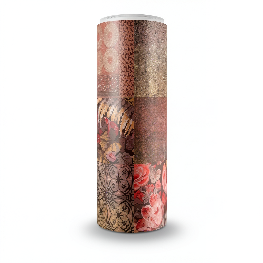 Italian Patterned Wallpaper 10m x 0.53m, Multicolor