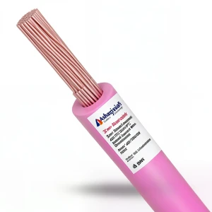 سلك كهرباء مجدول 35 مم² 450/750 فولت، عزل PVC 70°C، لون زهري | شركة كابلات الشرقية للصناعة