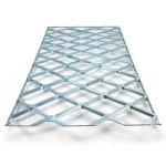 Galvanised Steel Expanded Metal Mesh Bahri Thickness 3.8 mm Width 1.22 m Length 2 m