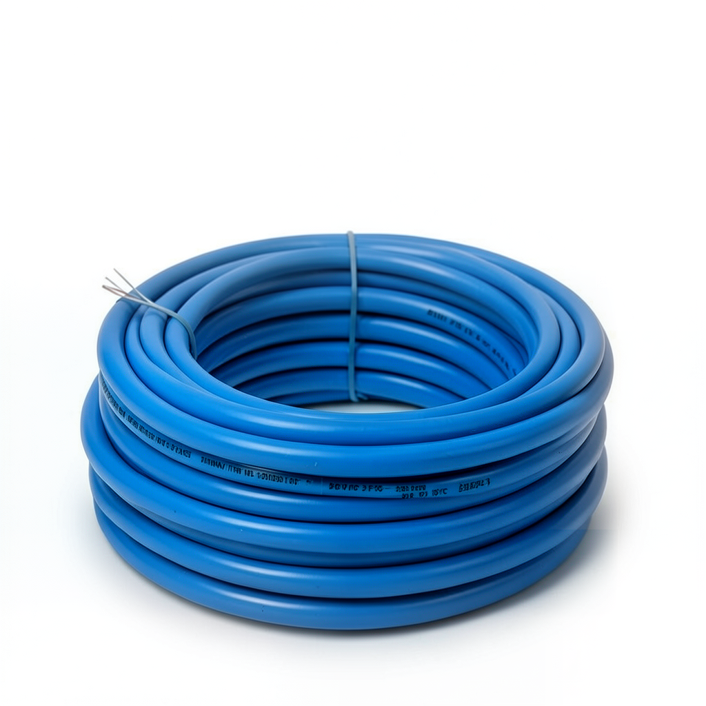 كابل نحاس THHN/THWN معزول PVC 105 درجة مئوية مقاس 2.08 مم² 600 فولت طول 500 قدم أزرق | شركة الفنار