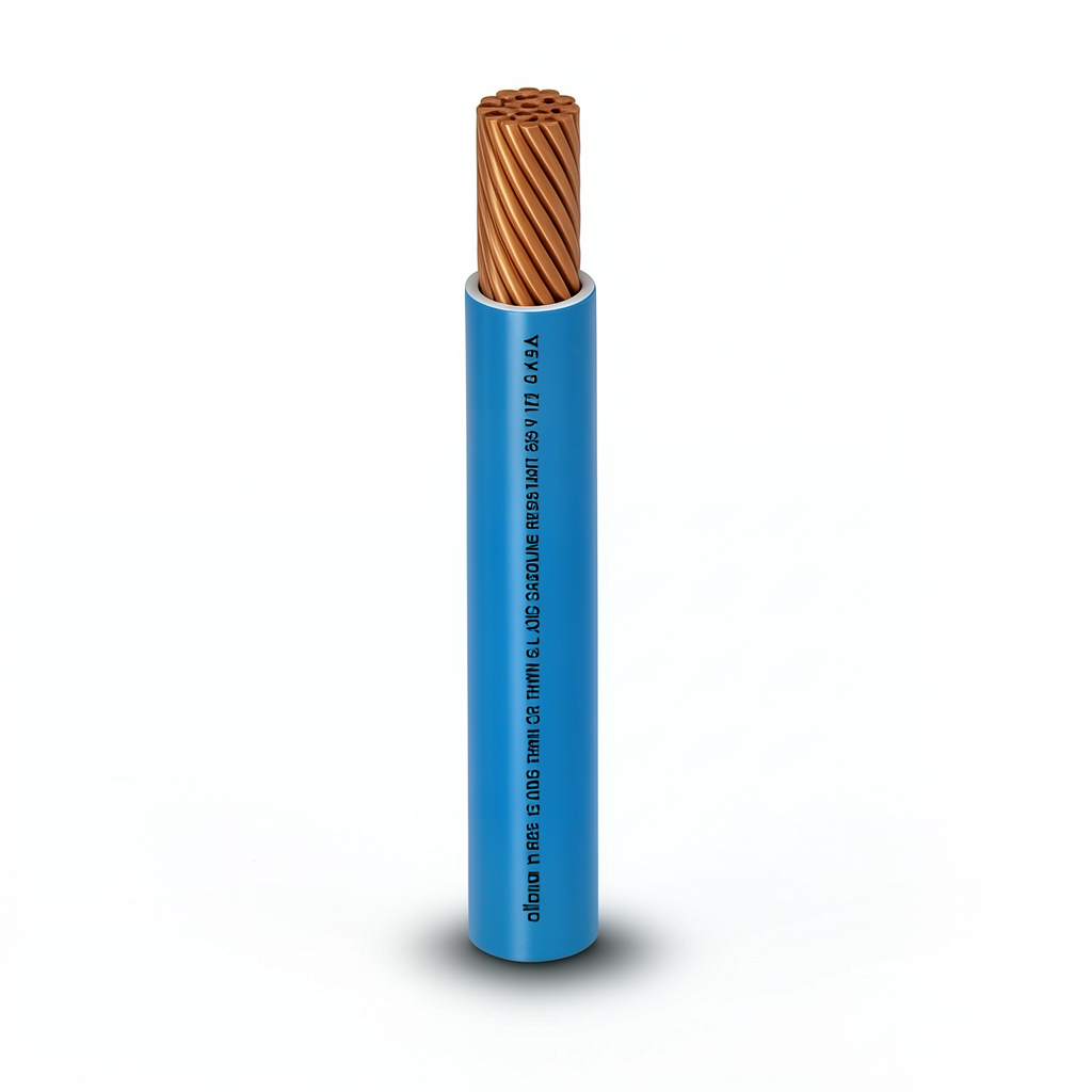 THHN/THWN Copper Cable PVC 105°C Insulation 5.26 mm² Diameter 3.9 mm 600 Volt 500 Feet Blue | Al Fanar