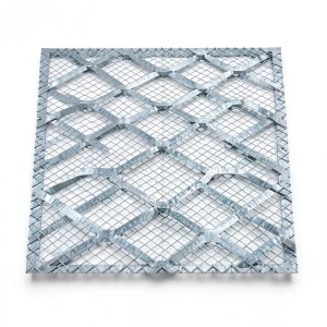 Galvanised Steel Expanded Metal Mesh Bahri Thickness 5.8 mm Width 1.22 m Length 2 m