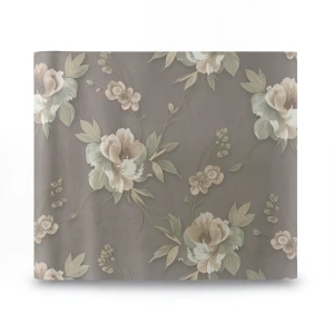 Italian Wallpaper Dark Beige Floral Design 10mx0.73m, Model 81130