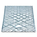 Galvanised Steel Expanded Metal Mesh Bahri Thickness 4.8 mm Width 1.22 m Length 3 m
