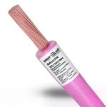 35 mm² Stranded Copper Wire 450/750V PVC 70°C Insulation Pink | Asharqiyah Cables Company for Industry