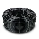 HDPE Plastic Coil Pipe Nominal Pressure 10 Bar PE 80 OD 25 mm Thickness 2.3 mm Black
