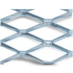 Galvanised Steel Expanded Metal Mesh Bahri Thickness 3.8 mm Width 1.22 m Length 2 m