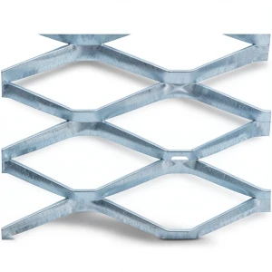 Galvanised Steel Expanded Metal Mesh Bahri Thickness 3.8 mm Width 1.22 m Length 2 m