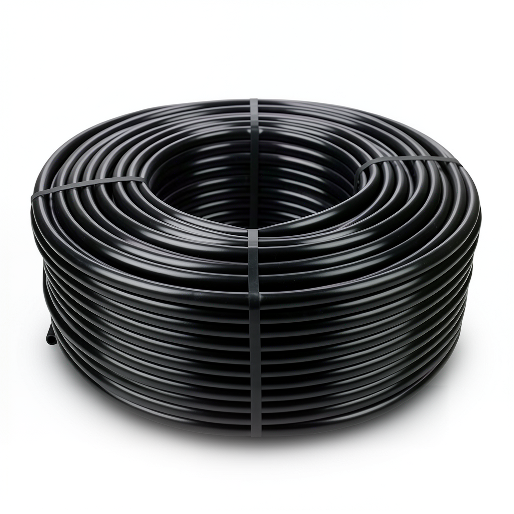 لفة أنابيب بلاستيك HDPE ضغط 10 بار PE 80 قطر خارجي 32 مم سماكة 2.9 مم لون أسود