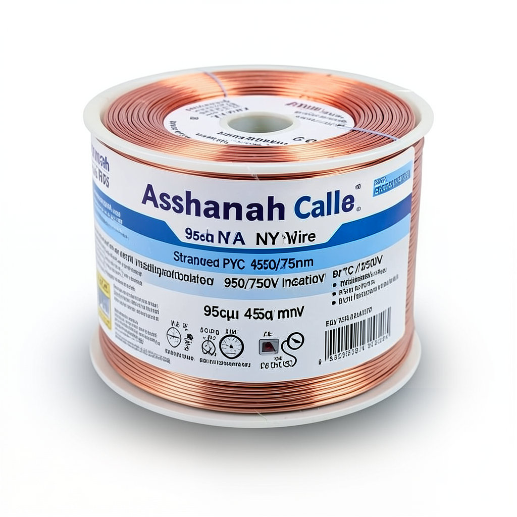 95sq mm NYA Wire 450/750V Stranded Copper PVC 90°C Insulation Blue | Asharqiyah Cables Company for Industry