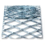Galvanised Steel Expanded Metal Mesh Bahri Thickness 2.8 mm Width 1.22 m Length 3 m