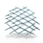 Galvanised Steel Expanded Metal Mesh Bahri 6 mm Thickness 1.22 m Width 4 m Length