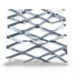 Galvanised Steel Expanded Metal Mesh 3 mm Thickness 1.22 m Width 5 m Length