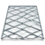 Galvanised Steel Expanded Metal Mesh Bahri Thickness 5.8 mm Width 1.22 m Length 3 m