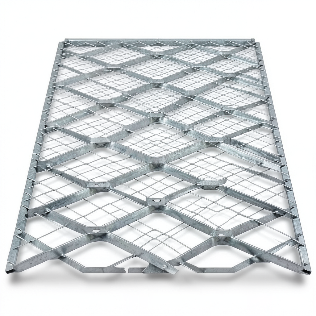 Galvanised Steel Expanded Metal Mesh Bahri Thickness 5.8 mm Width 1.22 m Length 3 m