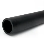 مواسير بلاستيك HDPE ضغط 10 بار PE 80، قطر 225 مم، SDR 13.6، أسود