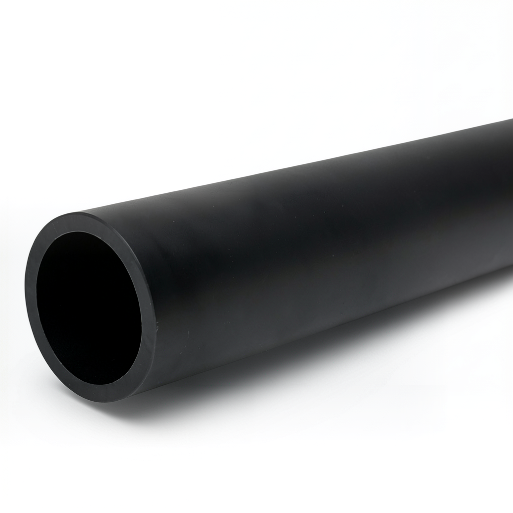 مواسير بلاستيك HDPE ضغط 10 بار PE 80، قطر 225 مم، SDR 13.6، أسود