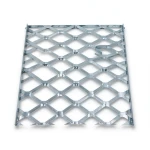 Galvanised Steel Expanded Metal Mesh Bahri Thickness 2.8 mm Width 1.22 m Length 4 m