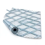 Galvanised Steel Expanded Metal Mesh Bahri 3 mm Thickness 1.22m Width 4m Length