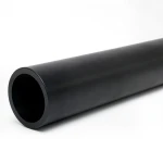 مواسير بلاستيك HDPE ضغط 10 بار PE 80، قطر خارجي 500 مم SDR 13.6، لون أسود
