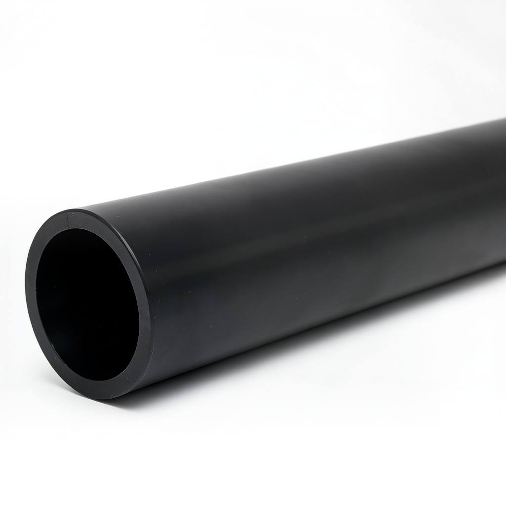 مواسير بلاستيك HDPE ضغط 10 بار PE 80، قطر خارجي 500 مم SDR 13.6، لون أسود