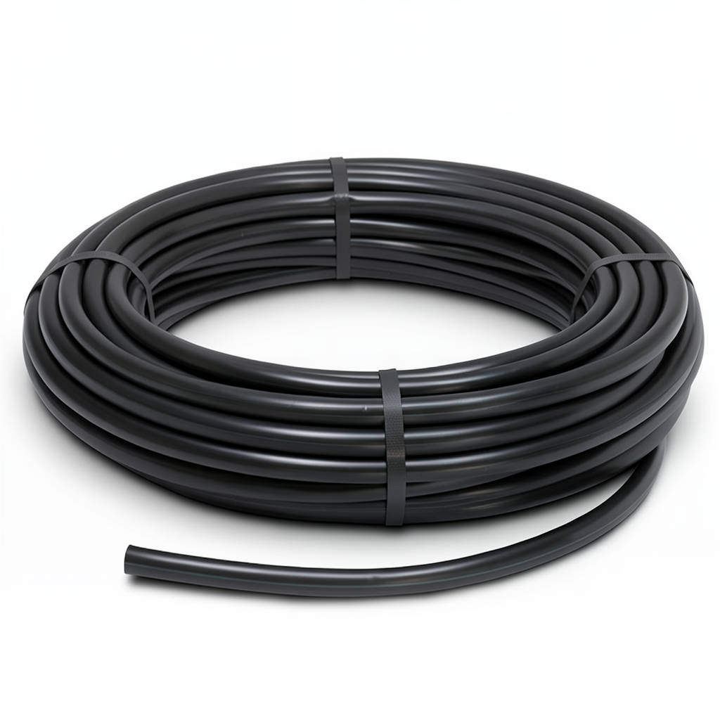 لفة أنابيب بلاستيك HDPE ضغط 10 بار PE 80 قطر خارجي 32 مم SDR 13.6 لون أسود