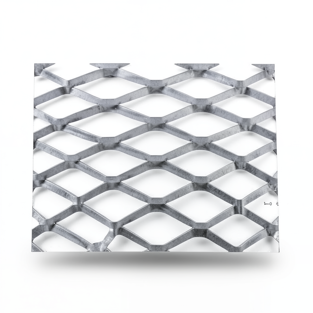Galvanised Steel Expanded Metal Mesh Thickness 4.8 mm Width 1.22 m Length 4 m