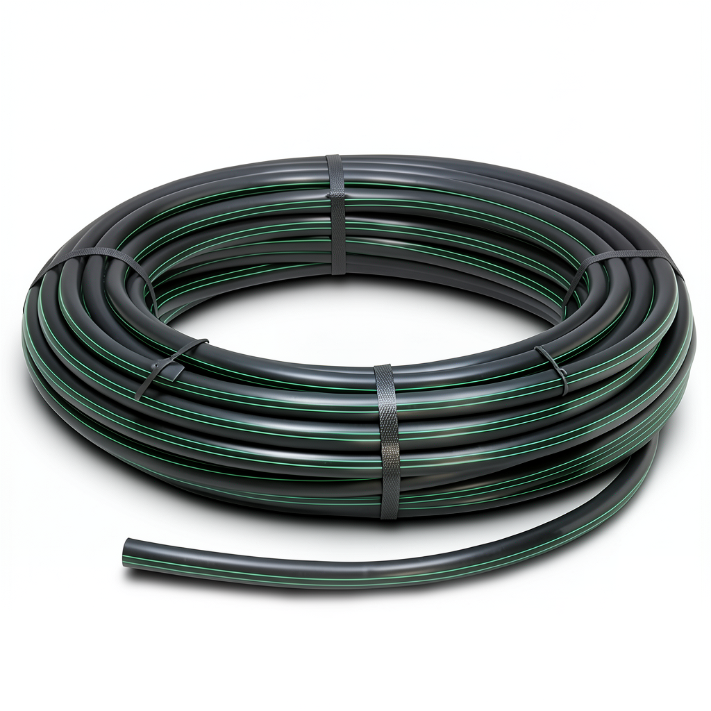 HDPE Polyethylene Plastic Coil Pipe 10 Bar Pressure, 40 mm OD, SDR 13.6, Black