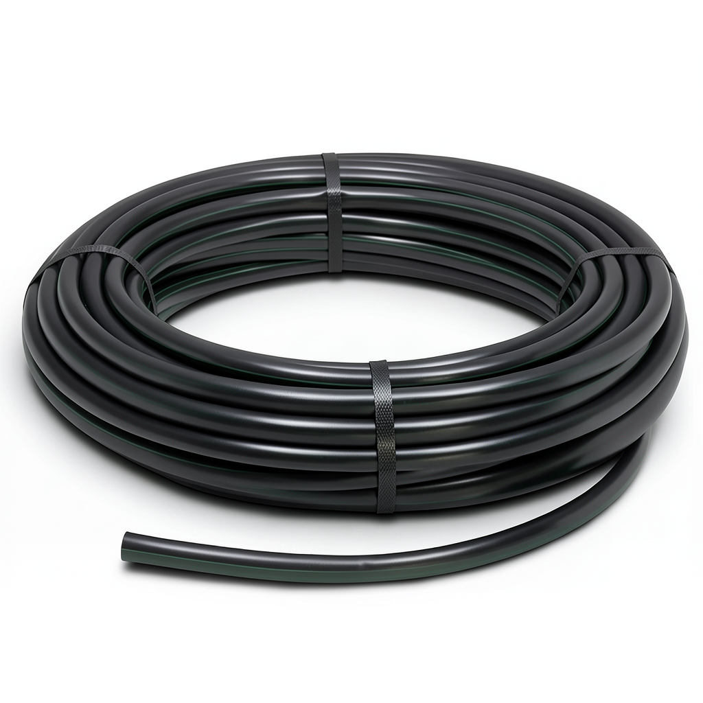 HDPE Polyethylene Coil Pipe Nominal Pressure 10 Bar PE 80 OD 63 mm SDR 13.6 Black
