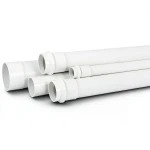 انابيب بلاستيك UPVC لأنظمة الصرف الصحي SDR 26 قطر خارجي 90 مم سماكة 3.5 مم أبيض