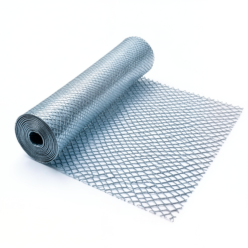 Galvanised Steel Expanded Metal Mesh Bahri 2.8 mm Thickness 1.22 m Width 5 m Length