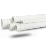 مواسير بلاستيك UPVC لأنظمة الصرف الصحي ضغط 10 بار مقاس 32 مم سمك 1.6 مم لون أبيض
