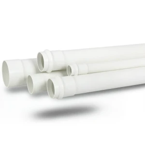 مواسير بلاستيك UPVC لأنظمة الصرف الصحي ضغط 10 بار مقاس 32 مم سمك 1.6 مم لون أبيض