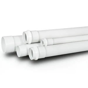 UPVC Pipe for Sewerage Systems PN 10 Bar Outside Diameter 40 mm Thickness 1.9 mm White Color