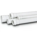 أنابيب UPVC لأنظمة الصرف الصحي ضغط 10 بار قطر خارجي 63 ملم سماكة 2.5 ملم لون أبيض