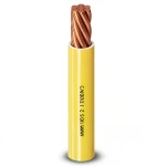 10mm Copper Stranded Wire 450/750volts, PVC Insulation 1mm Thick, Yellow | Al Fanar