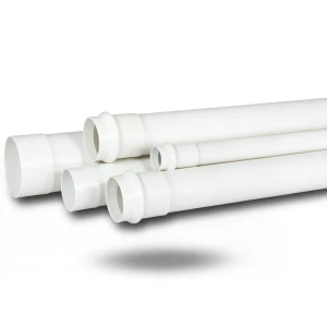 مواسير UPVC لأنظمة الصرف الصحي ضغط 10 بار قطر خارجي 90 مم سماكة 3.5 ملم لون أبيض