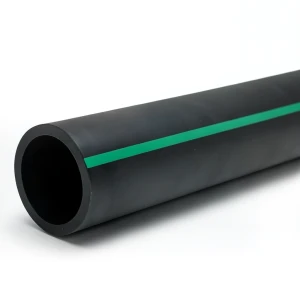 مواسير بلاستيك HDPE ضغط 10 بار PE 80، قطر 225 مم، SDR 13.6، أسود